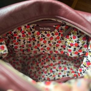 Vera Bradley Burgundy Leather Shoulder Bag